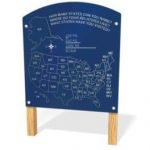 US Map Panel - Freestanding