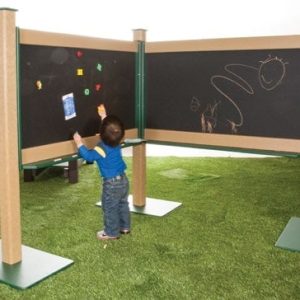 OUTDOOR MAGNETIC CHALKBOARD QUADRA INGROUND