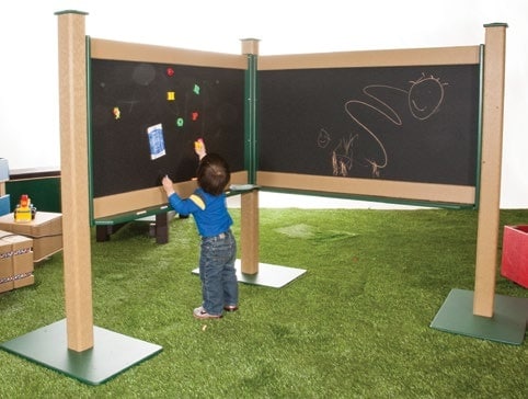 OUTDOOR MAGNETIC CHALKBOARD QUADRA INGROUND