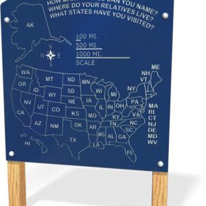 US Map Panel - Freestanding